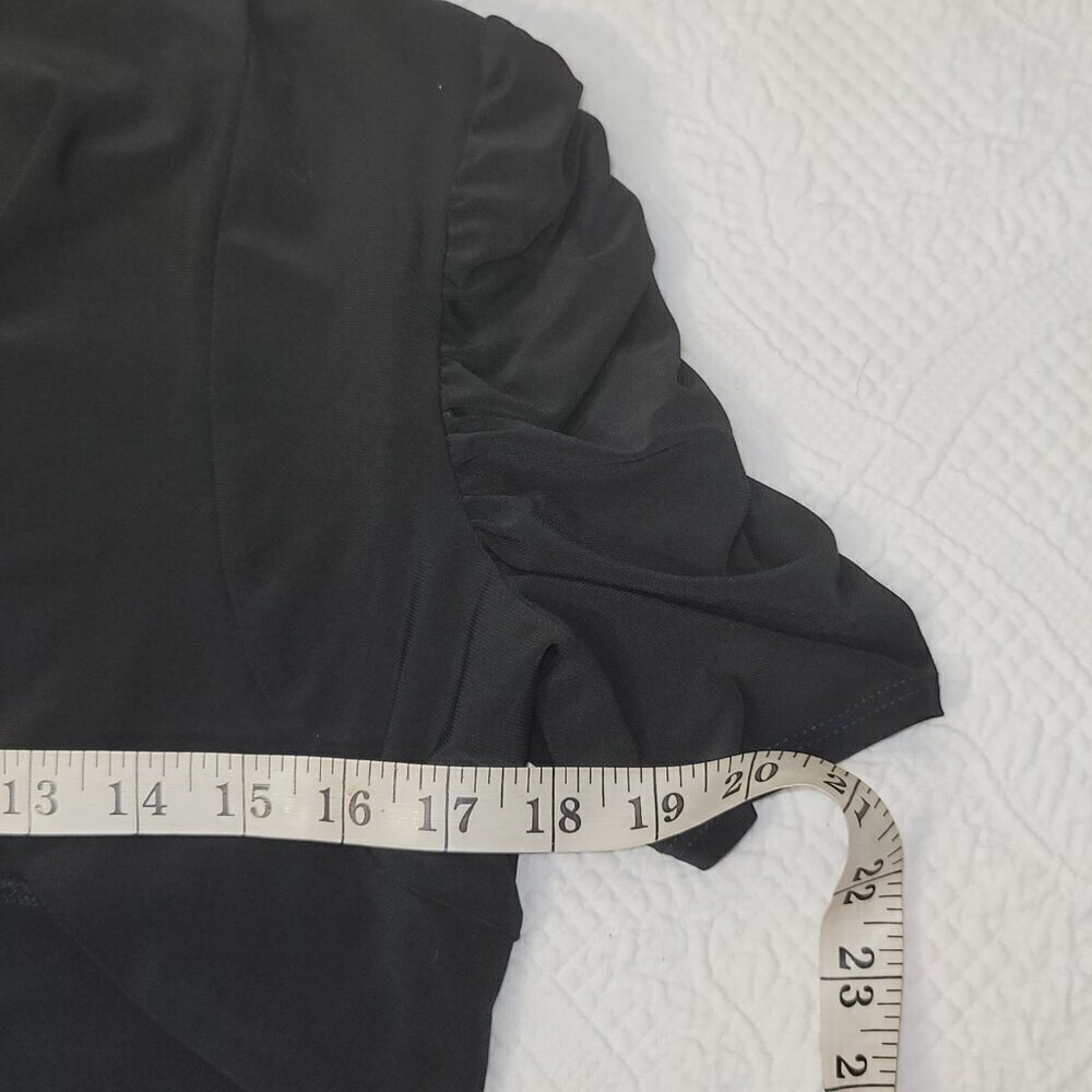 738. Blu Sage Shrug Top Black Sz XL - Picture 3 of 9